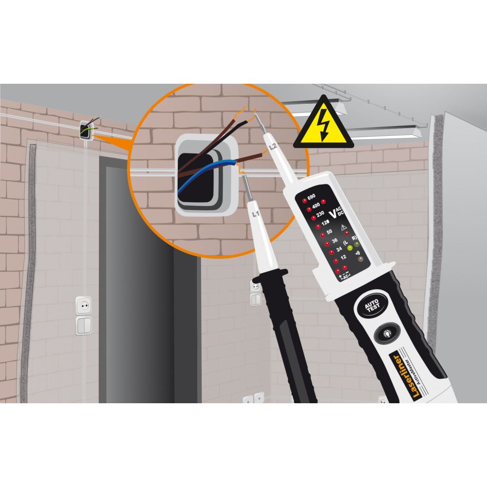 Laserliner Ispitivač Napona Duspol ActiveMaster 12 – 690V AC/DC – 083.021E by Laserliner 083.021E Mjerni Uređaji - detalj 7