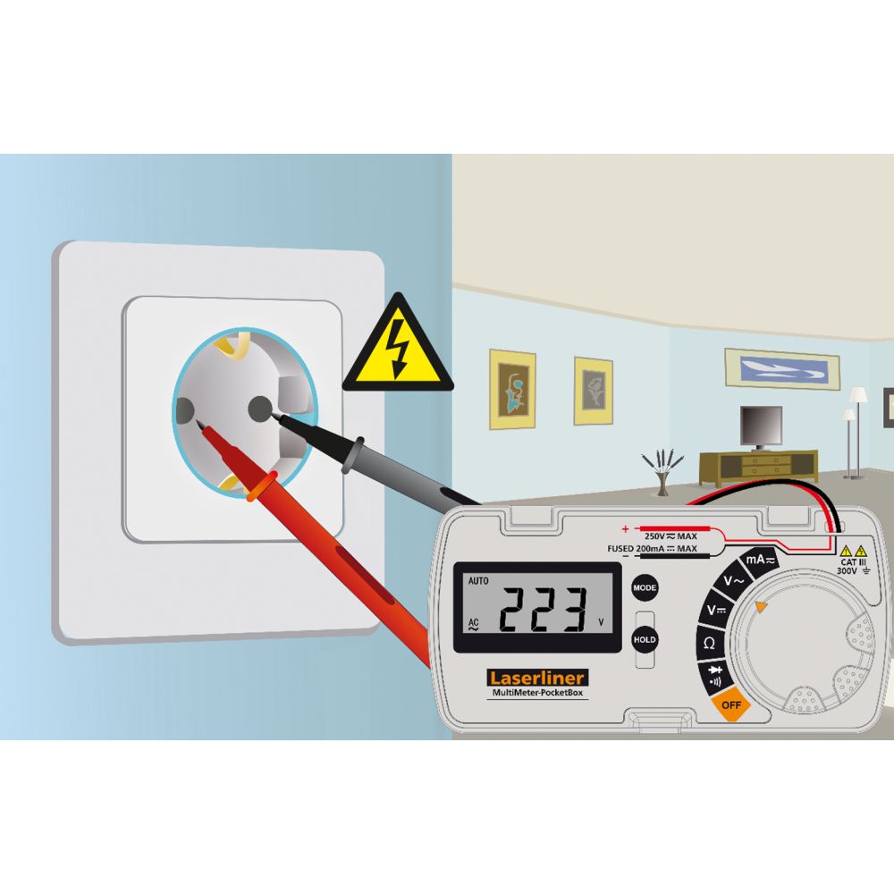Laserliner Multimetar Digitalni MultiMeter-PocketBox CAT III 300V – 083.028E by Laserliner 083.028E Mjerni Uređaji - detalj 9