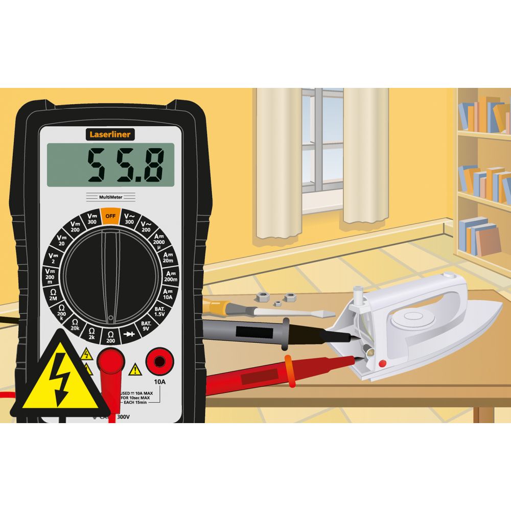 Laserliner Multimetar Digitalni MultiMeter CAT III 300V – 083.031E by Laserliner 083.031E Mjerni Uređaji - detalj 5