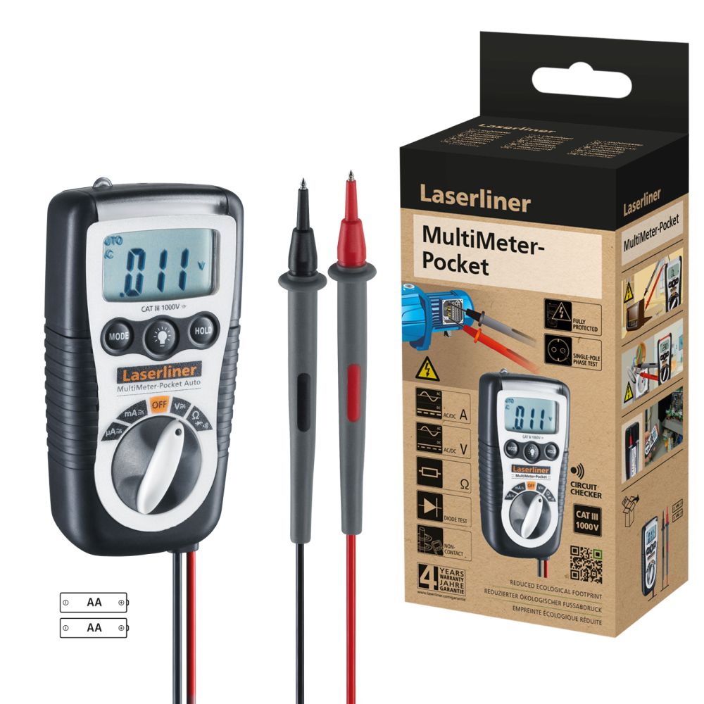 Laserliner Multimetar MultiMeter-Pocket CAT III 1000V – 083.032E by Laserliner 083.032E Mjerni Uređaji - detalj 5