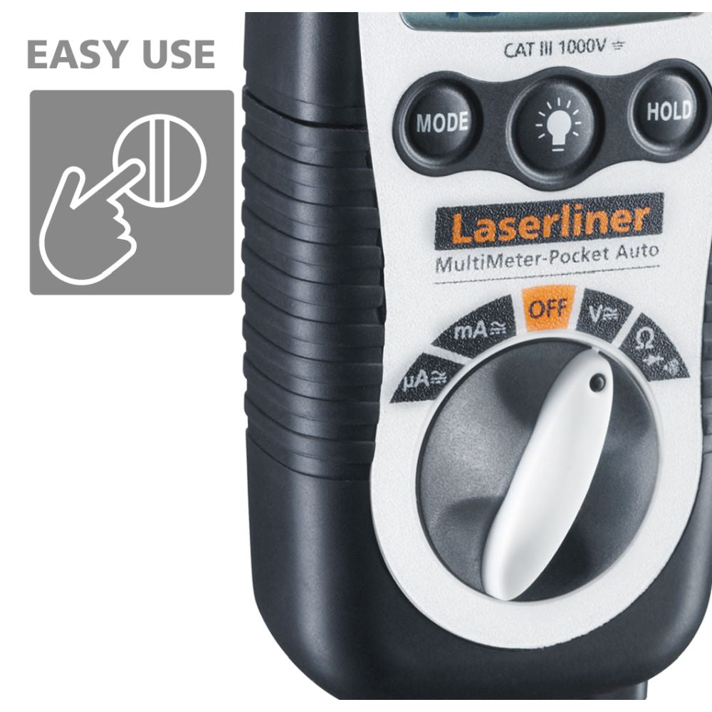 Laserliner Multimetar MultiMeter-Pocket CAT III 1000V – 083.032E by Laserliner 083.032E Mjerni Uređaji - detalj 3