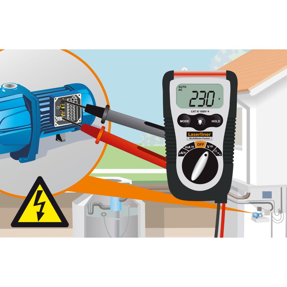 Laserliner Multimetar MultiMeter-Pocket CAT III 1000V – 083.032E by Laserliner 083.032E Mjerni Uređaji - detalj 6