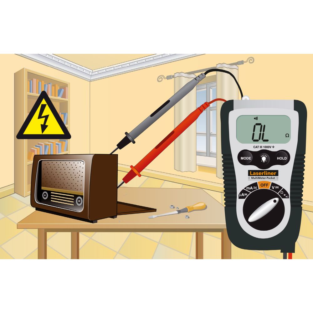 Laserliner Multimetar MultiMeter-Pocket CAT III 1000V – 083.032E by Laserliner 083.032E Mjerni Uređaji - detalj 7