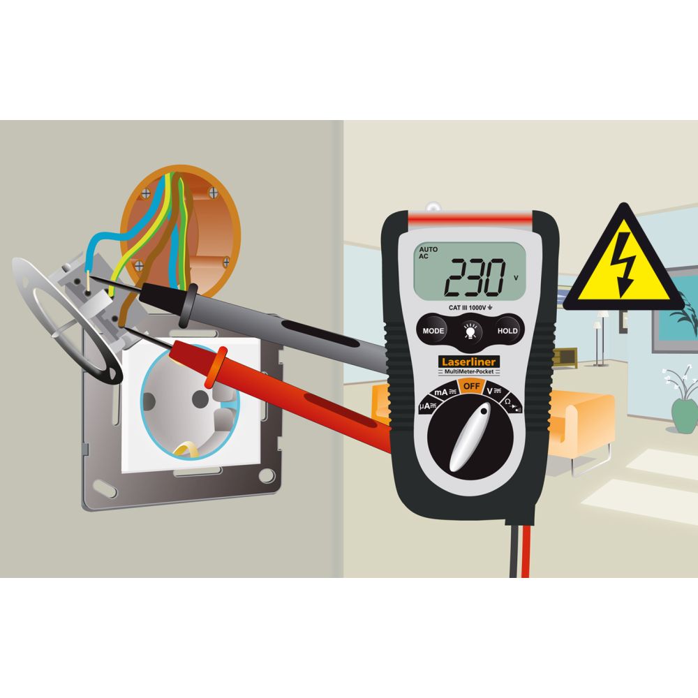 Laserliner Multimetar MultiMeter-Pocket CAT III 1000V – 083.032E by Laserliner 083.032E Mjerni Uređaji - detalj 8