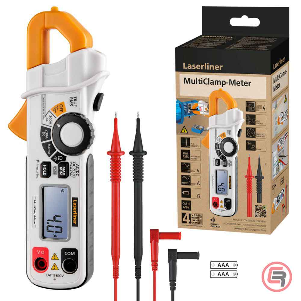 Laserliner Strujna Kliješta Multimetar Digitalni MultiClamp-Meter CAT III 600V TRUE RMS – 083.040A by Laserliner 083.040A