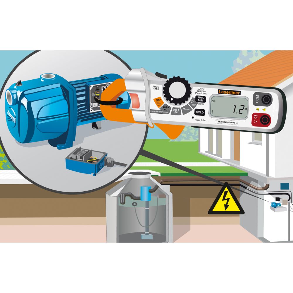 Laserliner Strujna Kliješta Multimetar Digitalni MultiClamp-Meter CAT III 600V TRUE RMS – 083.040A by Laserliner 083.040A