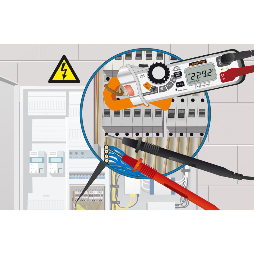 Laserliner Strujna Kliješta Multimetar Digitalni MultiClamp-Meter CAT III 600V TRUE RMS – 083.040A by Laserliner 083.040A