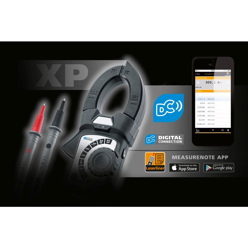 Laserliner Strujna Kliješta Multimetar Digitalni ClampMeter XP CAT III 1000V / CAT IV 600V – 083.043A by Laserliner