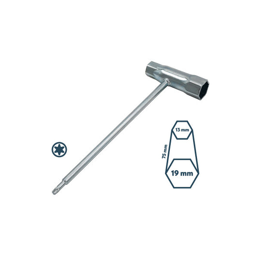 A337 - ključ za svećice Villager 19 x 13, TORX - Potrošni materijal za garden - SKU 085402