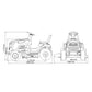 Traktor kosačica AGM LTM 98-25 - Benzinski traktori - SKU 088791