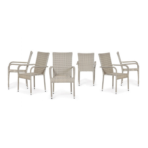 Bay stolica od ratana siva 6/1 - Stolice od ratana - SKU 088818