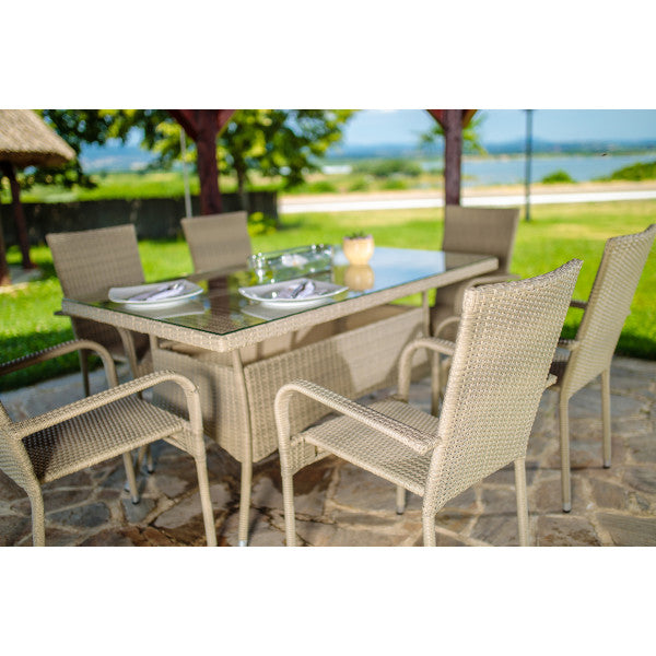 Bay stolica od ratana siva 6/1 - Stolice od ratana - SKU 088818