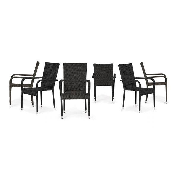 Bay stolica od ratana crna 6/1 - Stolice od ratana - SKU 088819