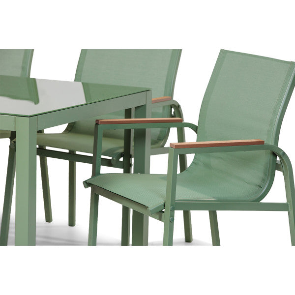 Baštenski set sto + 6 stolica Olive (A+B) - Metalni setovi - SKU 088822