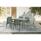 Baštenski set sto + 6 stolica Olive (A+B) - Metalni setovi - SKU 088822
