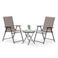 Trodelni set sa dve sklopive stolice Snap Rest - Metalni nameštaj - SKU 088825