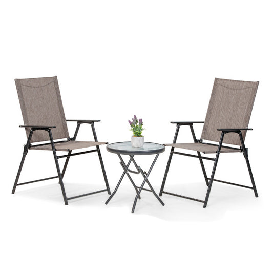 Trodelni set sa dve sklopive stolice Snap Rest - Metalni setovi - SKU 088825