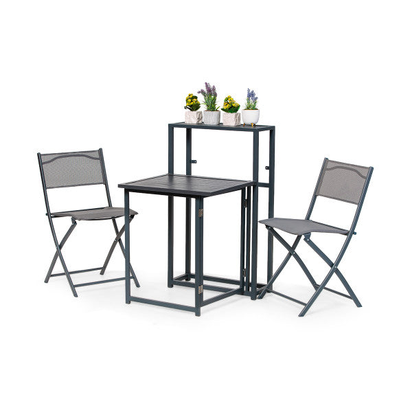 Trodelni sklopivi set za terasu Balkit - Metalni setovi - SKU 088826