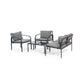 Vespera baštenski set sa jastucima - Metalni setovi - SKU 088830