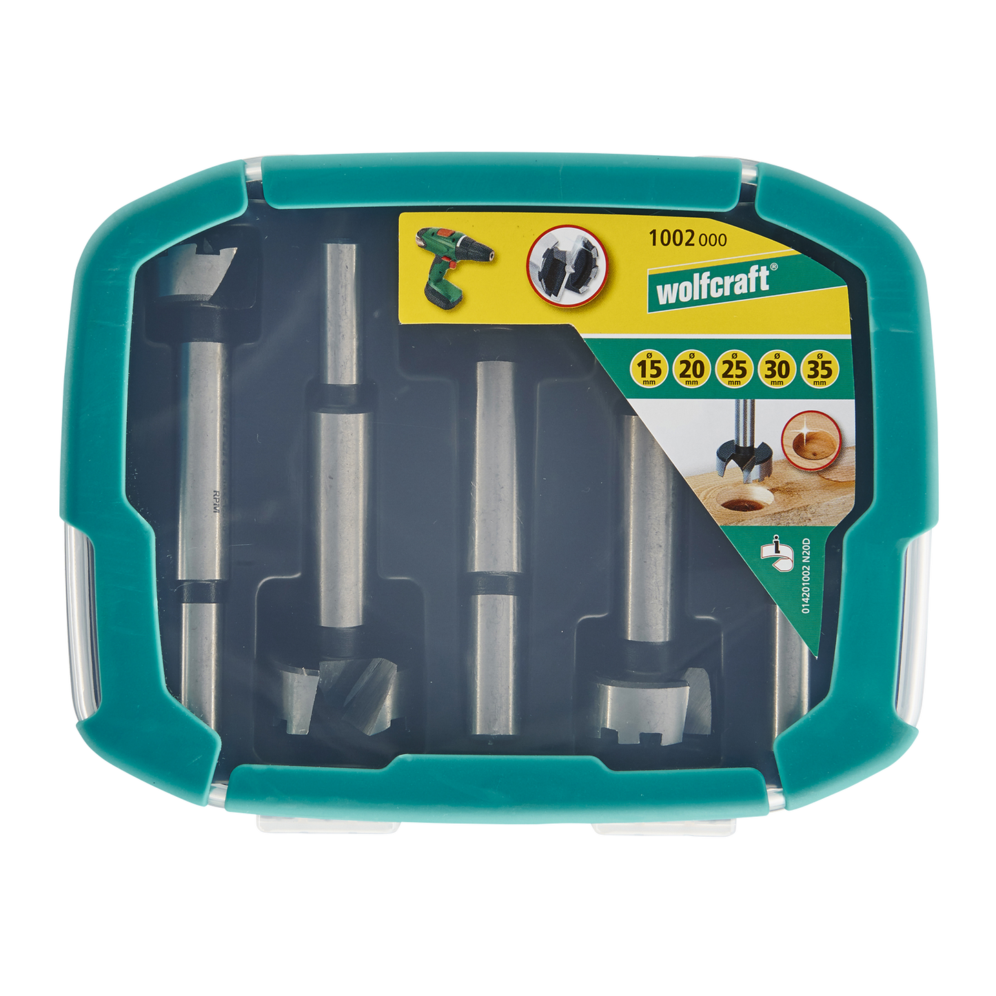 Wolfcraft Set Glodala Forstner fi 15, 20, 25, 30, 35mm / 5 dijelni – 1002000 by Wolfcraft 1002000 Ostali Pribor Za Bušilice
