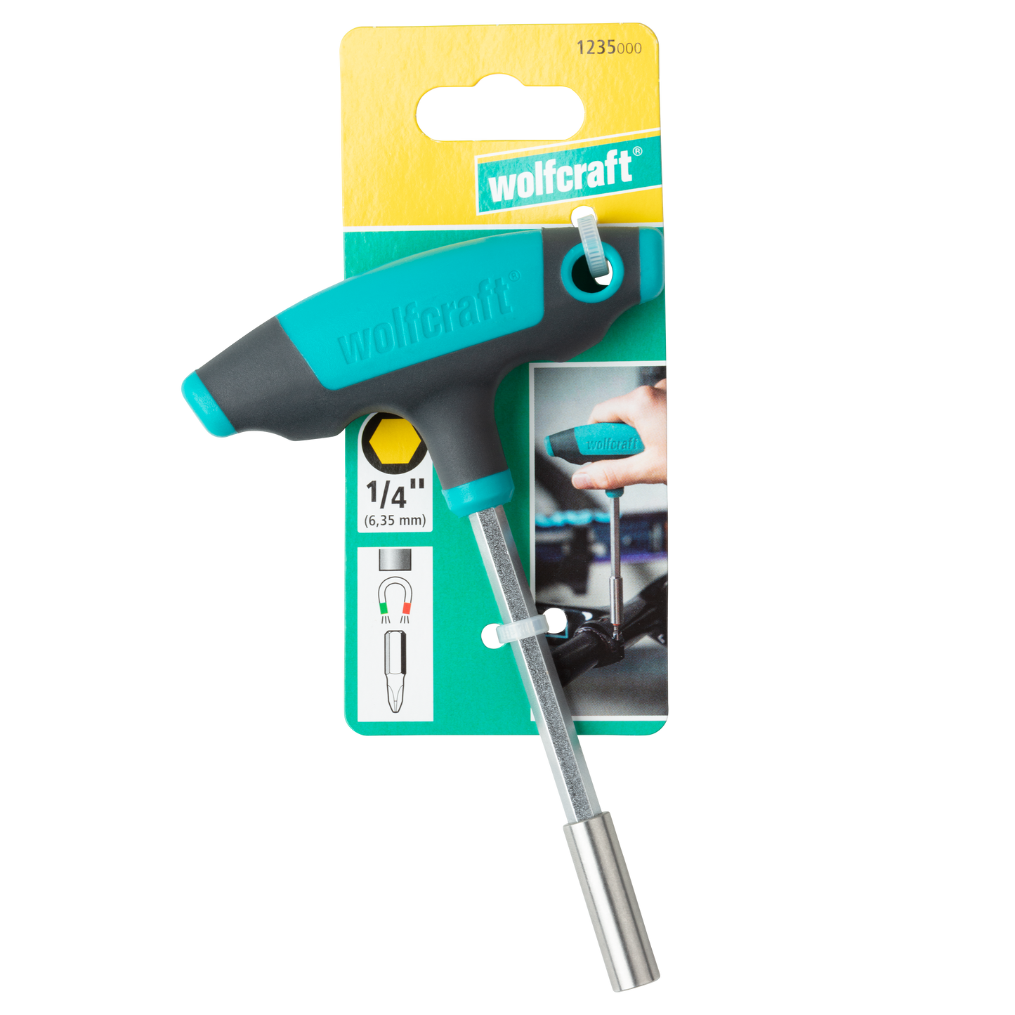 Wolfcraft T-Ručka Sa Prihvatom Za Bit Nastavke 150 mm – 1235000 by Wolfcraft 1235000 Bitovi, Adapteri, Držači Bitova