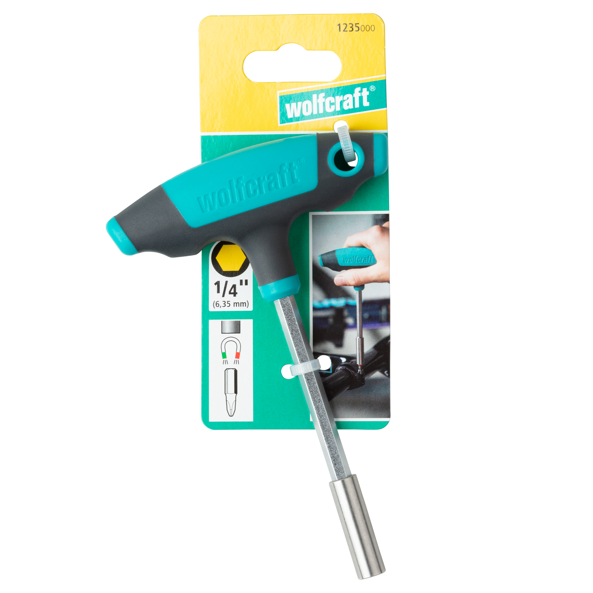 Wolfcraft T-Ručka Sa Prihvatom Za Bit Nastavke 150 mm – 1235000 by Wolfcraft 1235000 Bitovi, Adapteri, Držači Bitova