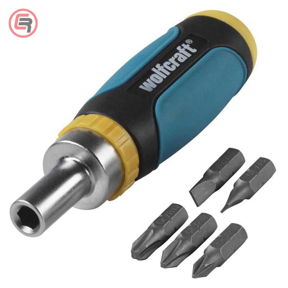 Wolfcraft Garnitura Mini Odvijač / Ručka + 5 Bitova / 6 dijelna – 1237000 by Wolfcraft 1237000 Bitovi, Adapteri, Držači