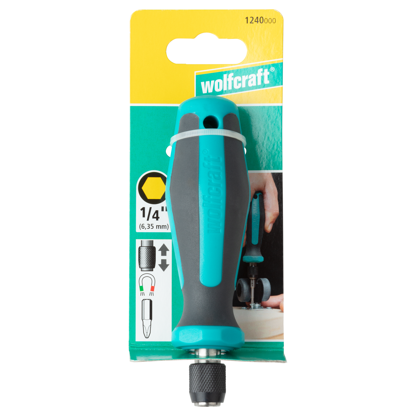 Wolfcraft Odvijač / Ručka Za Bit Nastavke Magnetna 128 mm – 1240000 by Wolfcraft 1240000 Bitovi, Adapteri, Držači Bitova