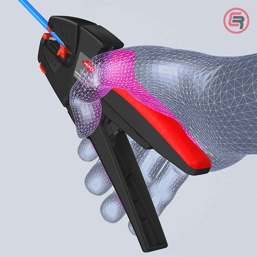 Knipex Kliješta Za Skidanje Izolacije EvoStrip 0,03 – 10,0 mm2 Automatska – 12 40 200 by Knipex 12 40 200 Kliješta - detalj 4