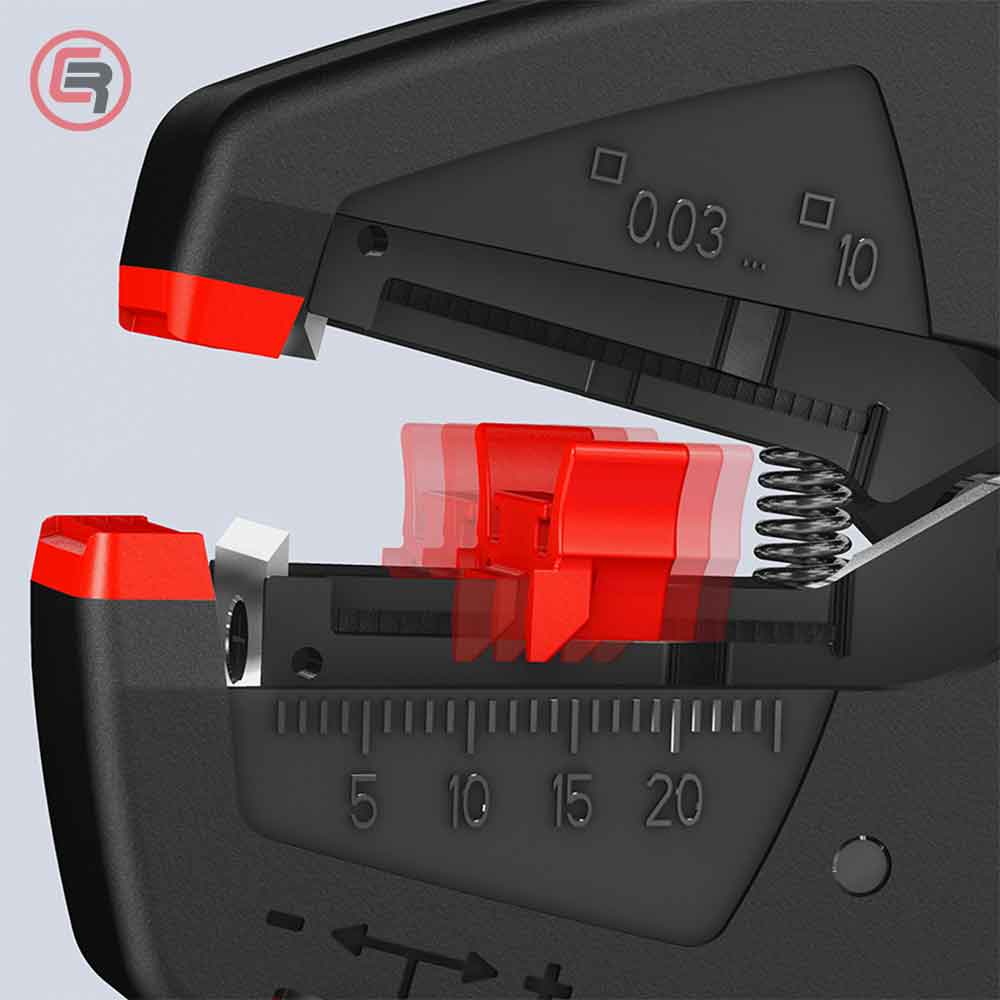 Knipex Kliješta Za Skidanje Izolacije EvoStrip 0,03 – 10,0 mm2 Automatska – 12 40 200 by Knipex 12 40 200 Kliješta - detalj 6