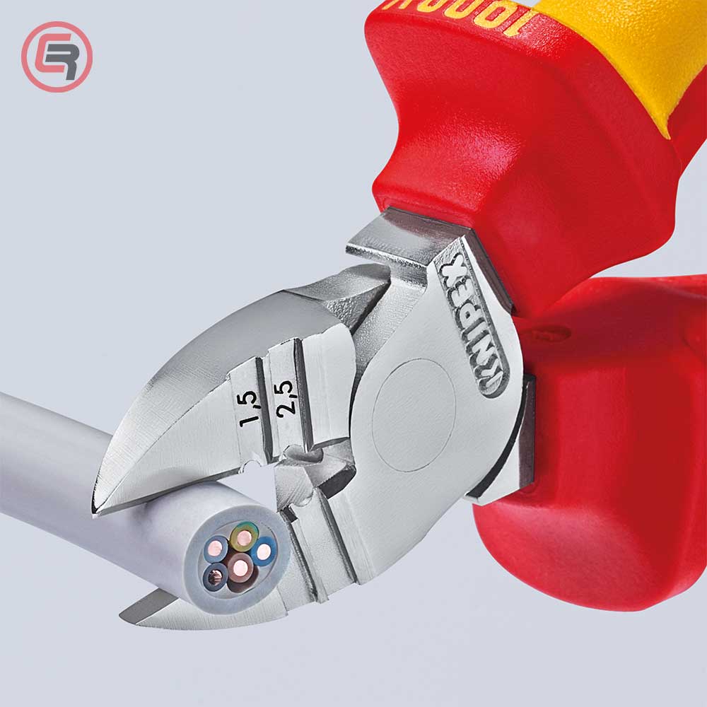 Knipex Kliješta Bočna Sječa – Sječice / Skidanje Izolacije 160 mm 1000V – 14 26 160 by Knipex 14 26 160 Kliješta - detalj 4