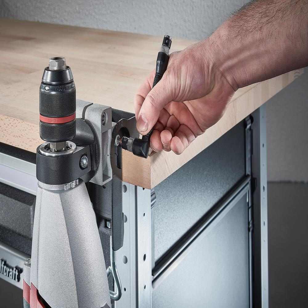 Wolfcraft Držač Bušilice Univerzalni PRO fi 43 mm Aluminijski – 4800000 by Wolfcraft 4800000 Ostali Pribor Za Bušilice