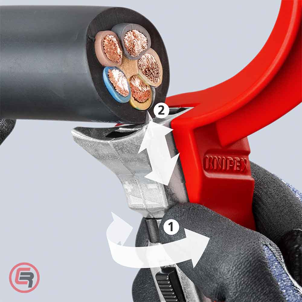 Knipex Skidač Izolacije i Plašta Kabla STX60 fi 30 – 60 mm – 16 45 220 by Knipex 16 45 220 Alati Za Električare - detalj 7