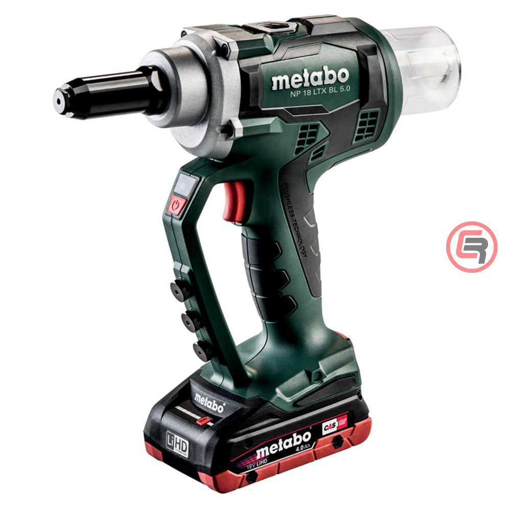 Metabo Kliješta Aku Za Blok Zakovice NP 18 LTX BL 5.0 / 2xAKU (4,0 Ah LiHD) ASC 55+ metaBOX 145 L – 619002800 by Metabo