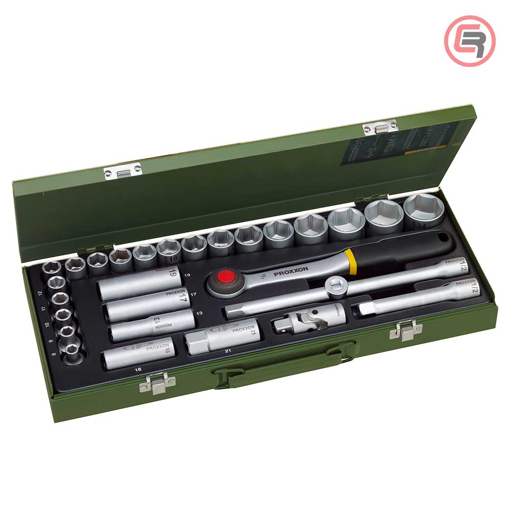Proxxon Garnitura Nasadnih Ključeva 1/2” 8-34mm / 29 dijelna – 23000 by Proxxon 23000 Garniture / Setovi Alata