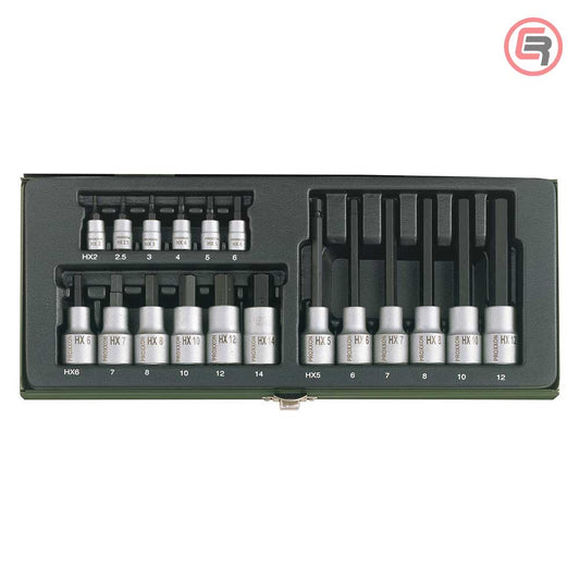 Proxxon Garnitura Nasadnih Imbus Ključeva 1/4″+1/2″, 2-14mm / 18 dijelna – 23100 by Proxxon 23100 Garniture / Setovi Alata