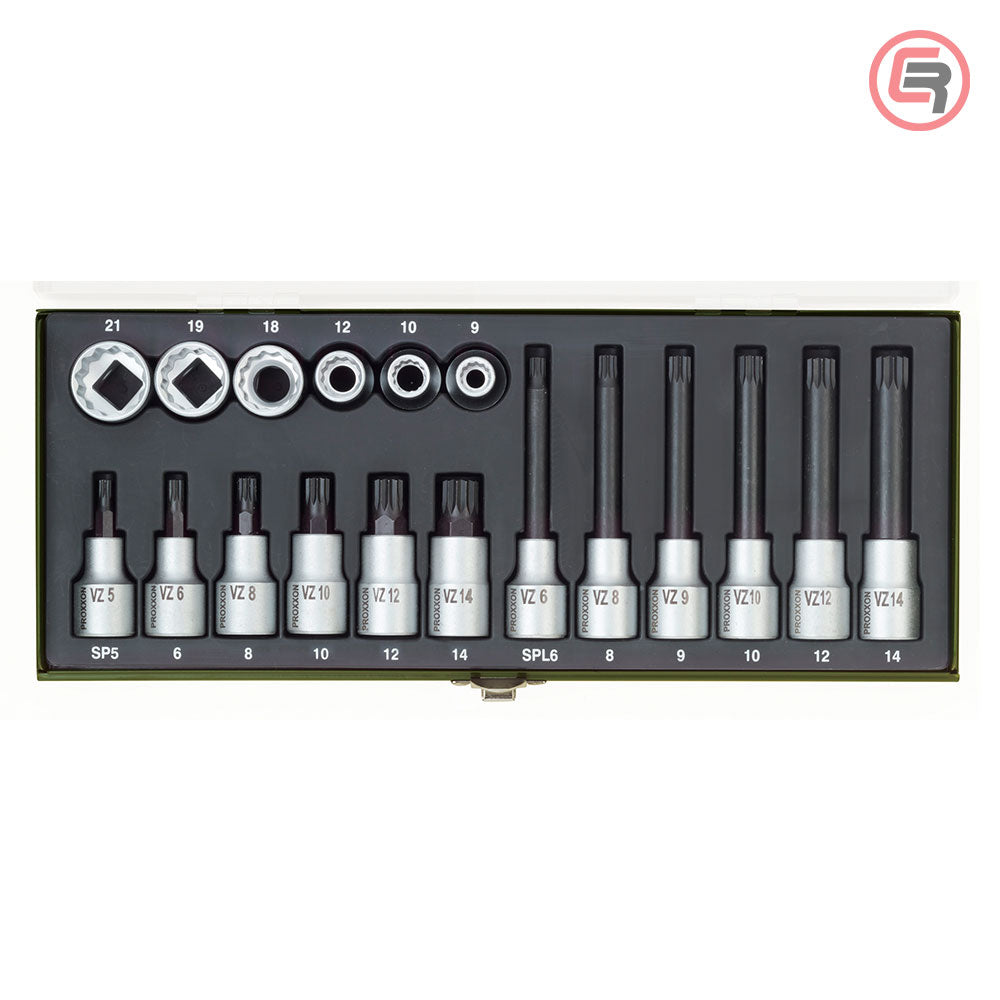 Proxxon Garnitura Nasadnih Zvijezda XZN Ključeva 1/2” / 18 dijelna – 23296 by Proxxon 23296 Garniture / Setovi Alata