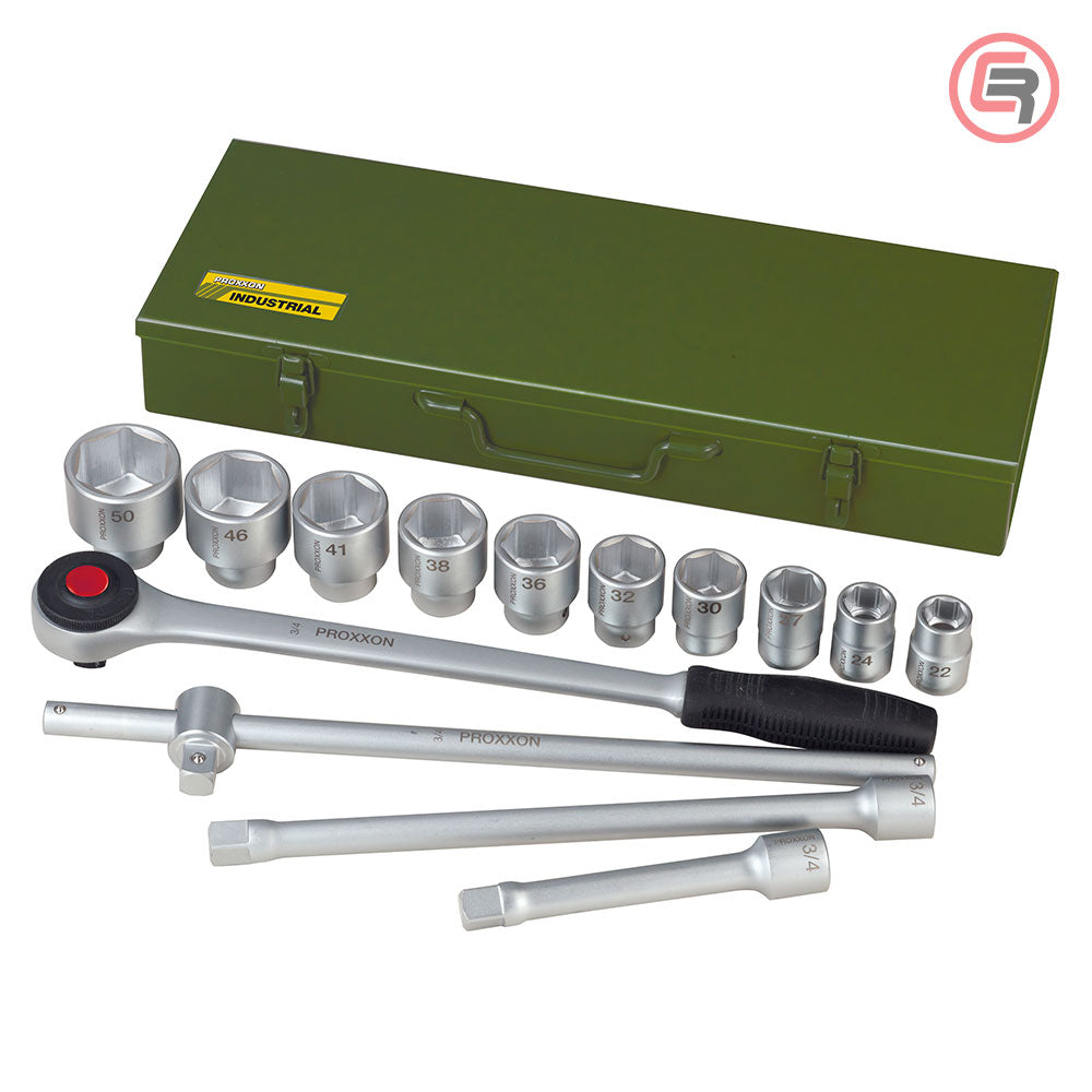 Proxxon Garnitura Nasadnih Ključeva 3/4”, 22-50 mm / 14 dijelna – 23300 by Proxxon 23300 Garniture / Setovi Alata