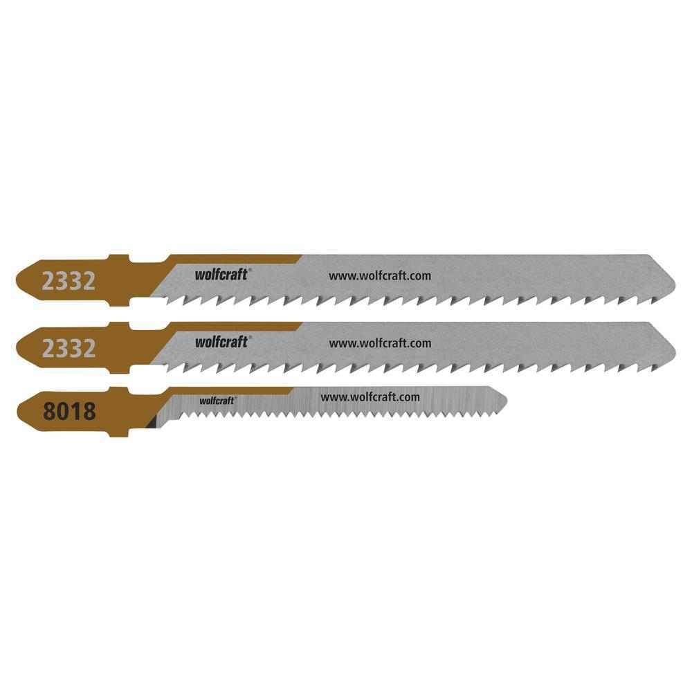 Wolfcraft Ubodne Pilice Za PARKET HSS / HCS Fini Ravni i Zakrivljeni Rez / 3 kom – 2332000 by Wolfcraft 2332000 Pribor Za