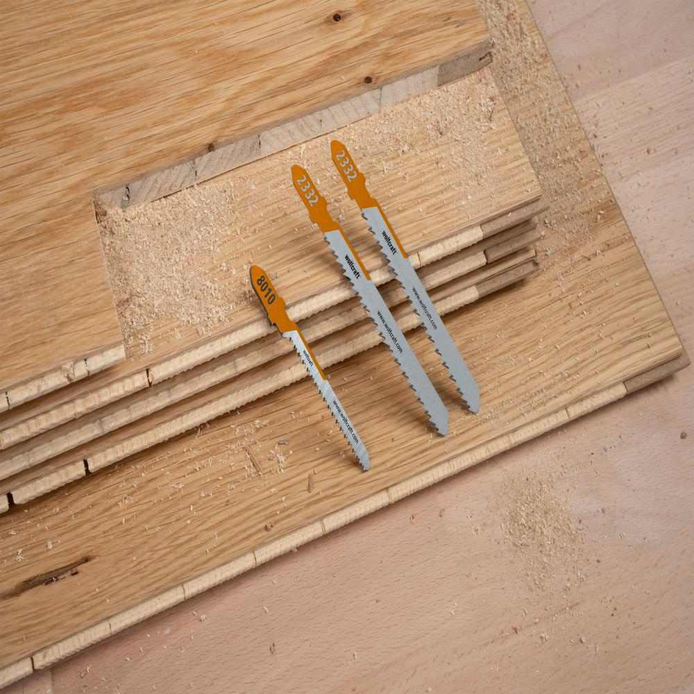 Wolfcraft Ubodne Pilice Za PARKET HSS / HCS Fini Ravni i Zakrivljeni Rez / 3 kom – 2332000 by Wolfcraft 2332000 Pribor Za