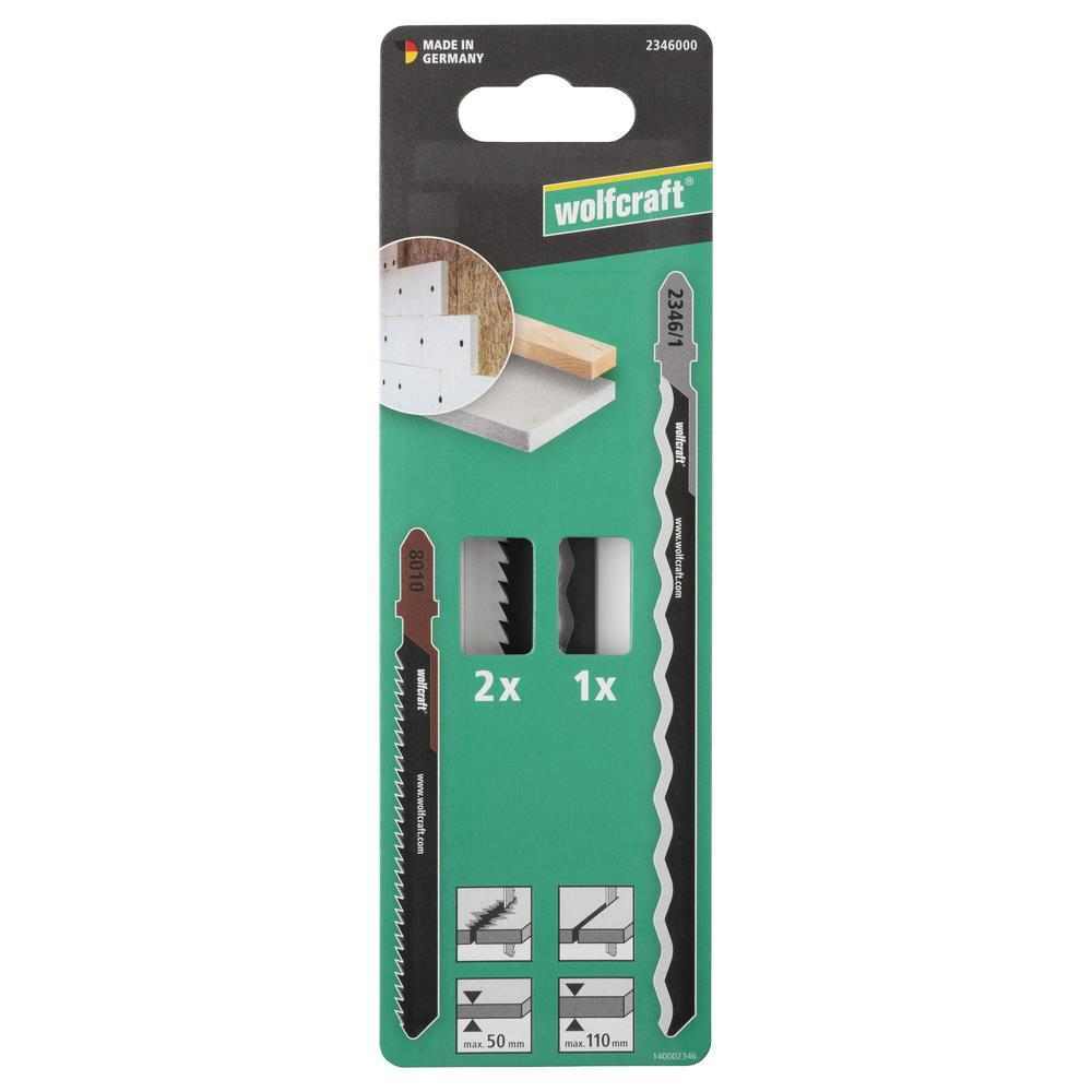 Wolfcraft Ubodne Pilice Za IZOLACIJSKE Materijale HCS Brzi Rez / 3 kom – 2346000 by Wolfcraft 2346000 Pribor Za Ubodne Pile