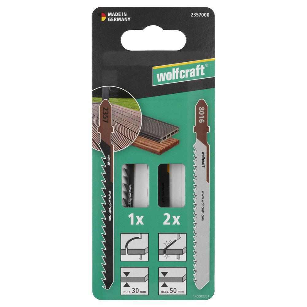 Wolfcraft Ubodne Pilice Za Podne Obloge Za TERASU BiM / HCS Fini Ravni i Zakrivljeni Rez / 3 kom – 2357000 by Wolfcraft