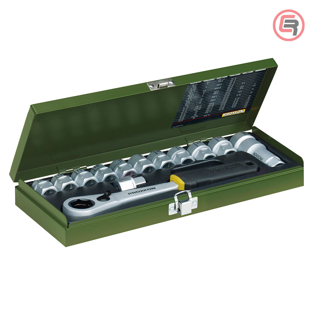 Proxxon Garnitura Nasadnih Ključeva 10 – 27 mm Prolazni / 14 dijelna – 23604 by Proxxon 23604 Garniture / Setovi Alata