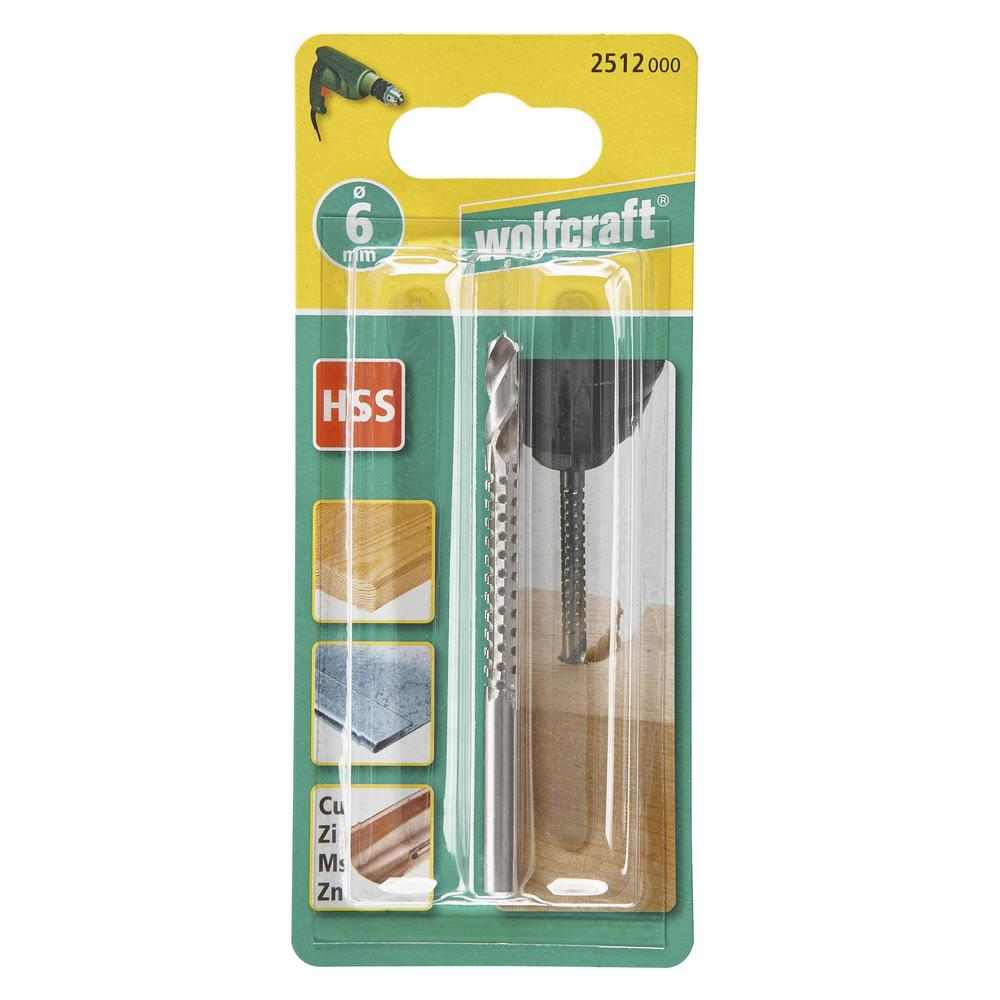 Wolfcraft Svrdlo / Glodalo HSS 6×60/90 mm – 2512000 by Wolfcraft 2512000 Burgije / Svrdla - detalj 3