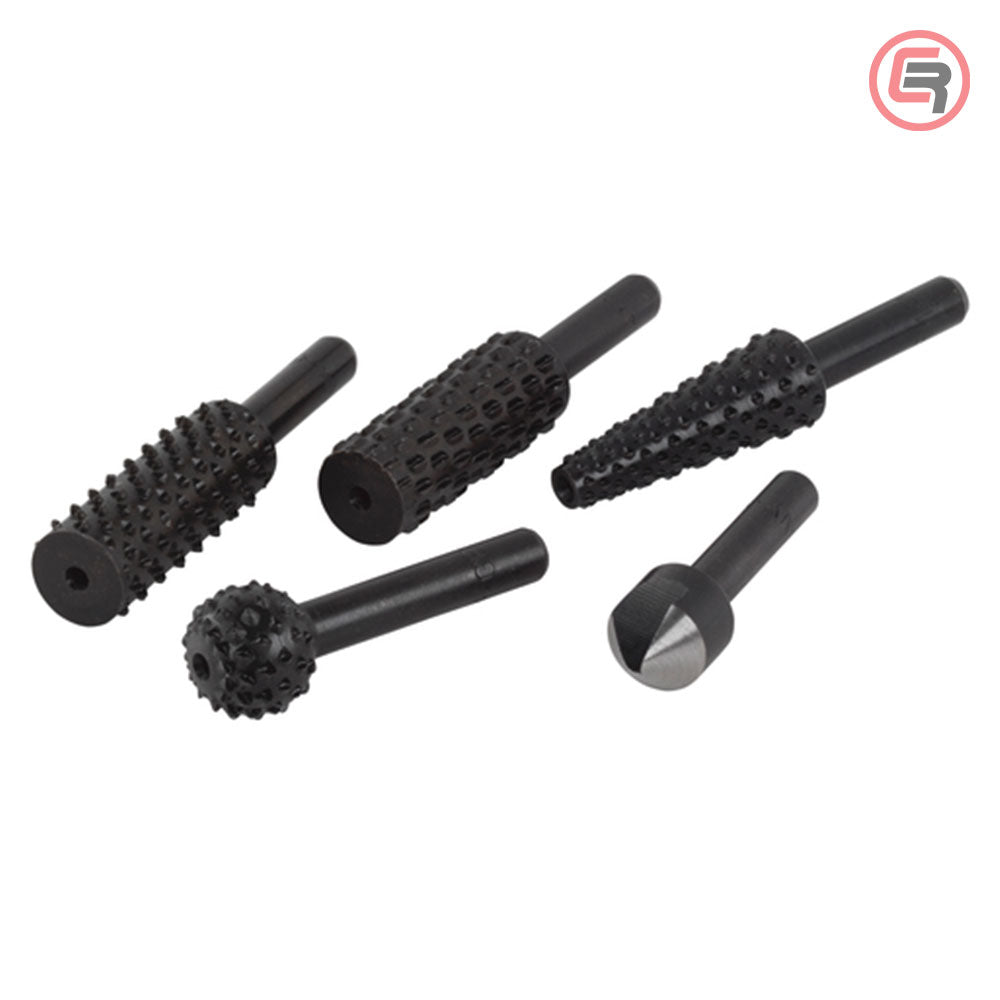 Wolfcraft Set Turpija i Upuštač Osovina fi 6,35 mm / 5 dijelni – 2540000 by Wolfcraft 2540000 Četke, Brusni Kolutovi