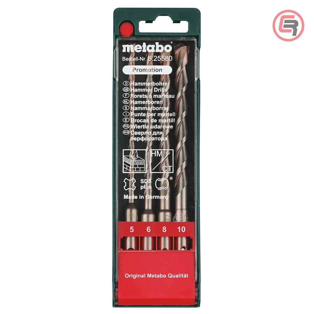 Metabo Garnitura Svrdala SDS – plus, 5 – 10mm / 4 dijelna u PVC Kutiji “SP” – 625580000 by Metabo 625580000 Garniture /