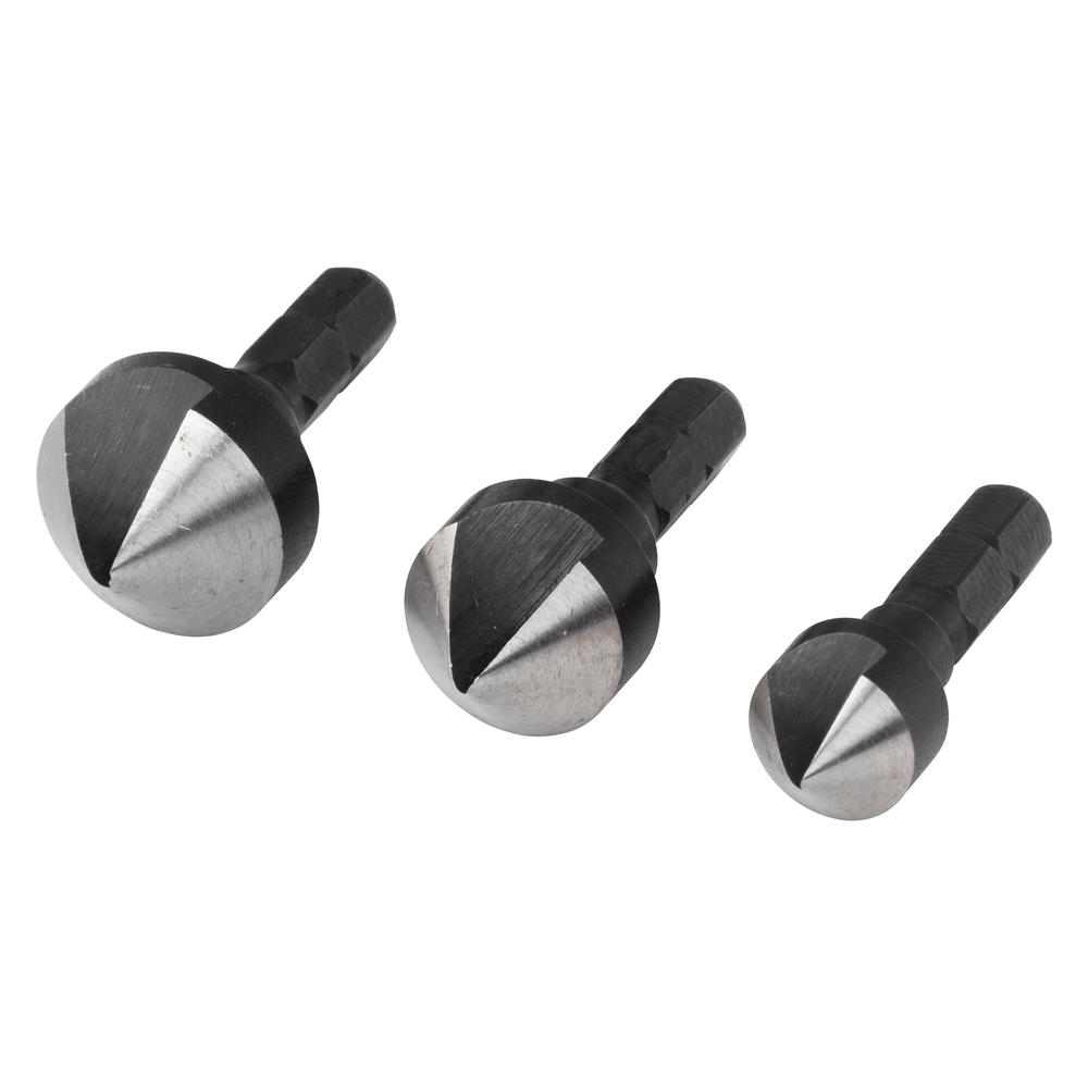 Wolfcraft Upuštač WS Set fi 12, 16, 19 mm Prihvat 1/4″ – 3 dijelni – 2584000 by Wolfcraft 2584000 Krune, Glodala