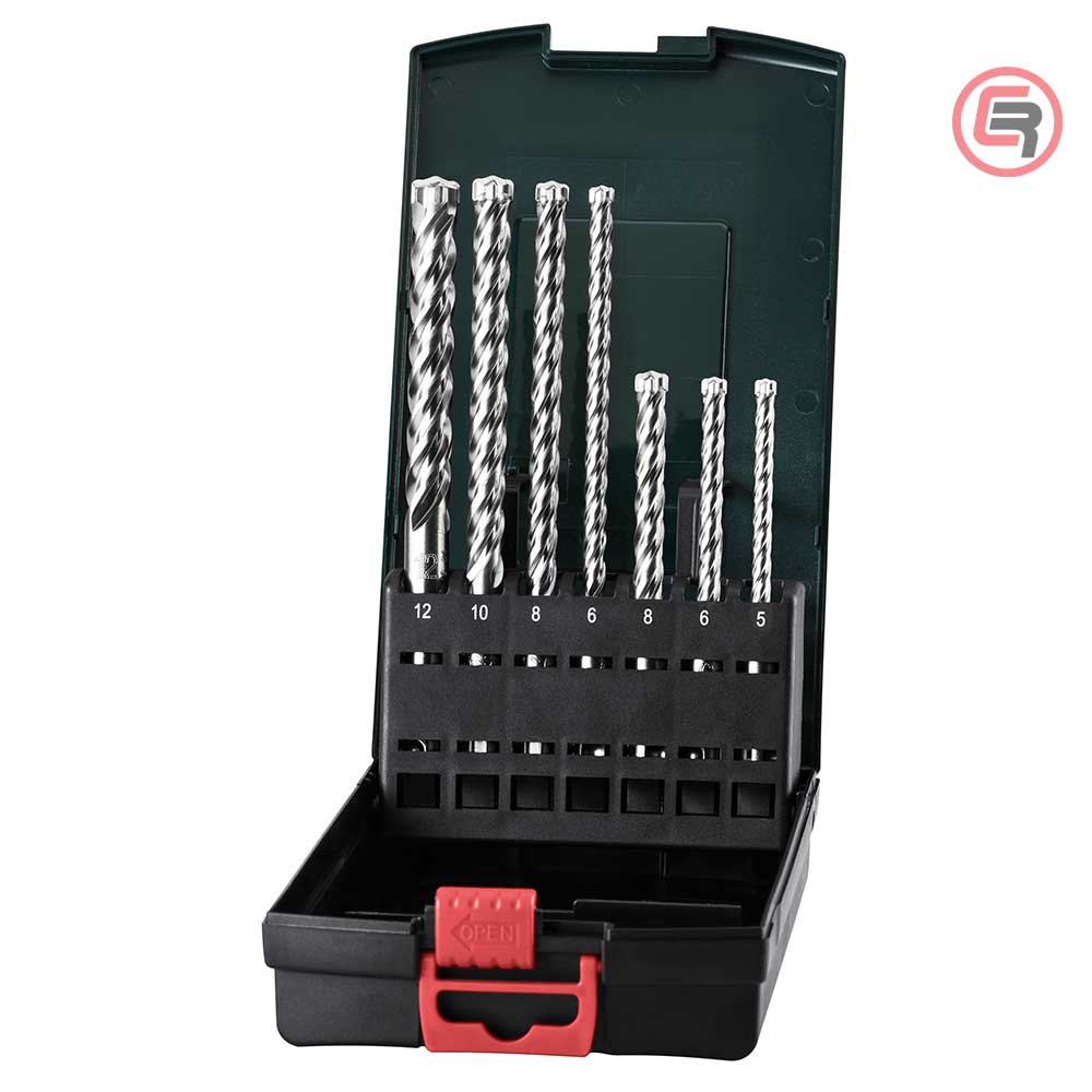 Metabo Garnitura Svrdala SDS-plus Pro 4 Premium (4 oštrice) 5 – 12 mm / 7 dijelna – 626245000 by Metabo 626245000 Garniture