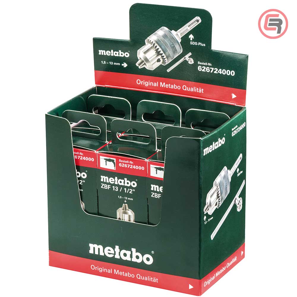 Metabo Glava Stezna 1.5-13mm 1/2”-20 UNF Sa Ključem + Adapter SDS-Plus – 626724000 by Metabo 626724000 Adapteri i Stezne