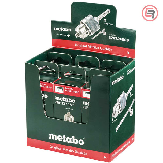 Metabo Glava Stezna 1.5-13mm 1/2”-20 UNF Sa Ključem + Adapter SDS-Plus – 626724000 by Metabo 626724000 Adapteri i Stezne